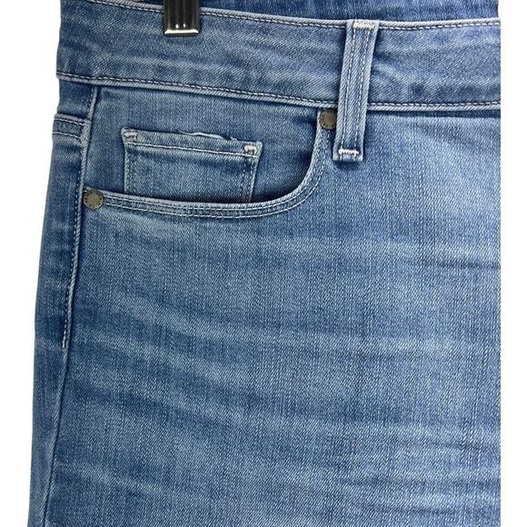 Paige Verdugo Ankle Jeans Mid Rise Skinny Sz 32 x 28 Skylark Blue - Picture 3 of 9